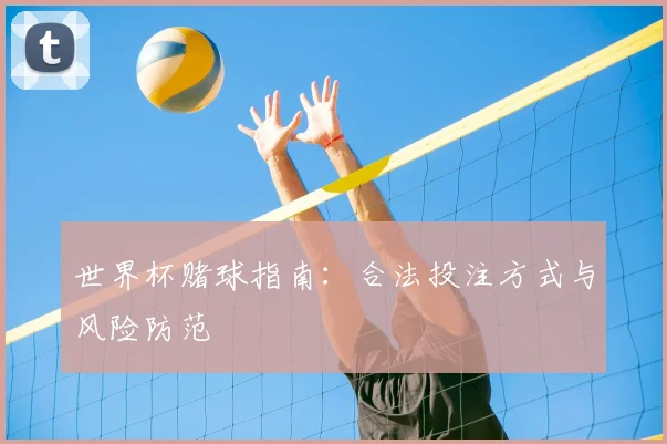 世界杯赌球指南:合法投注方式与风险防范