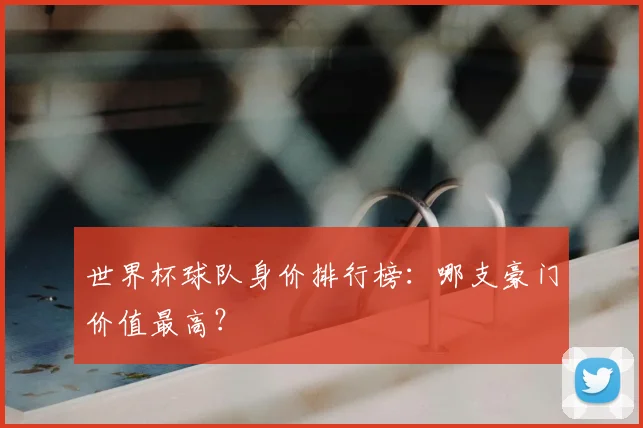 世界杯球队身价排行榜：哪支豪门价值最高？